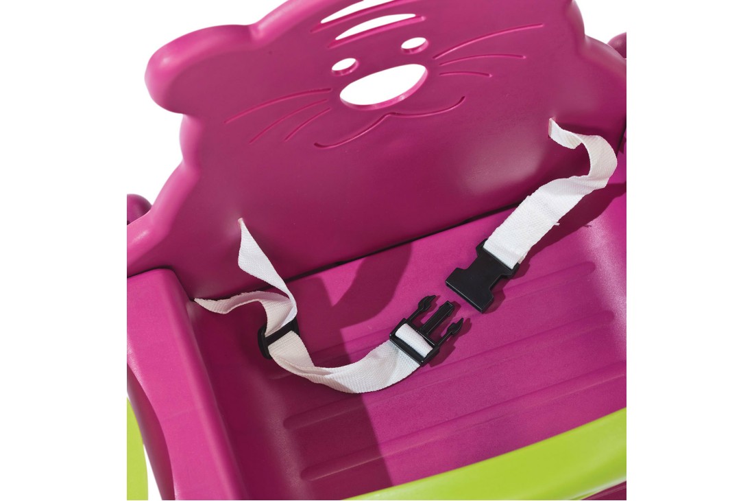 Baby Seat TRIX Growing Type Swing With Adjustable Ropes - PURPLE/LIME - Image 2